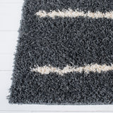 Safavieh Venus Shag Vns604G Dark Grey/Ivory Rug.