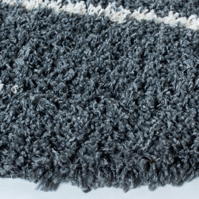 Safavieh Venus Shag Vns604G Dark Grey/Ivory Rug.