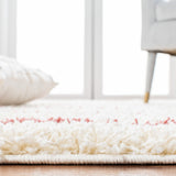 Safavieh Venus Shag Vns604V Ivory/Pink Rug.