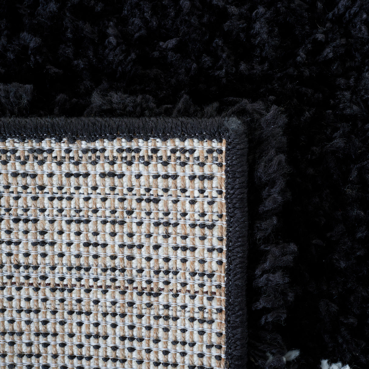 Safavieh Venus Shag Vns604Z Black/Ivory Rug.