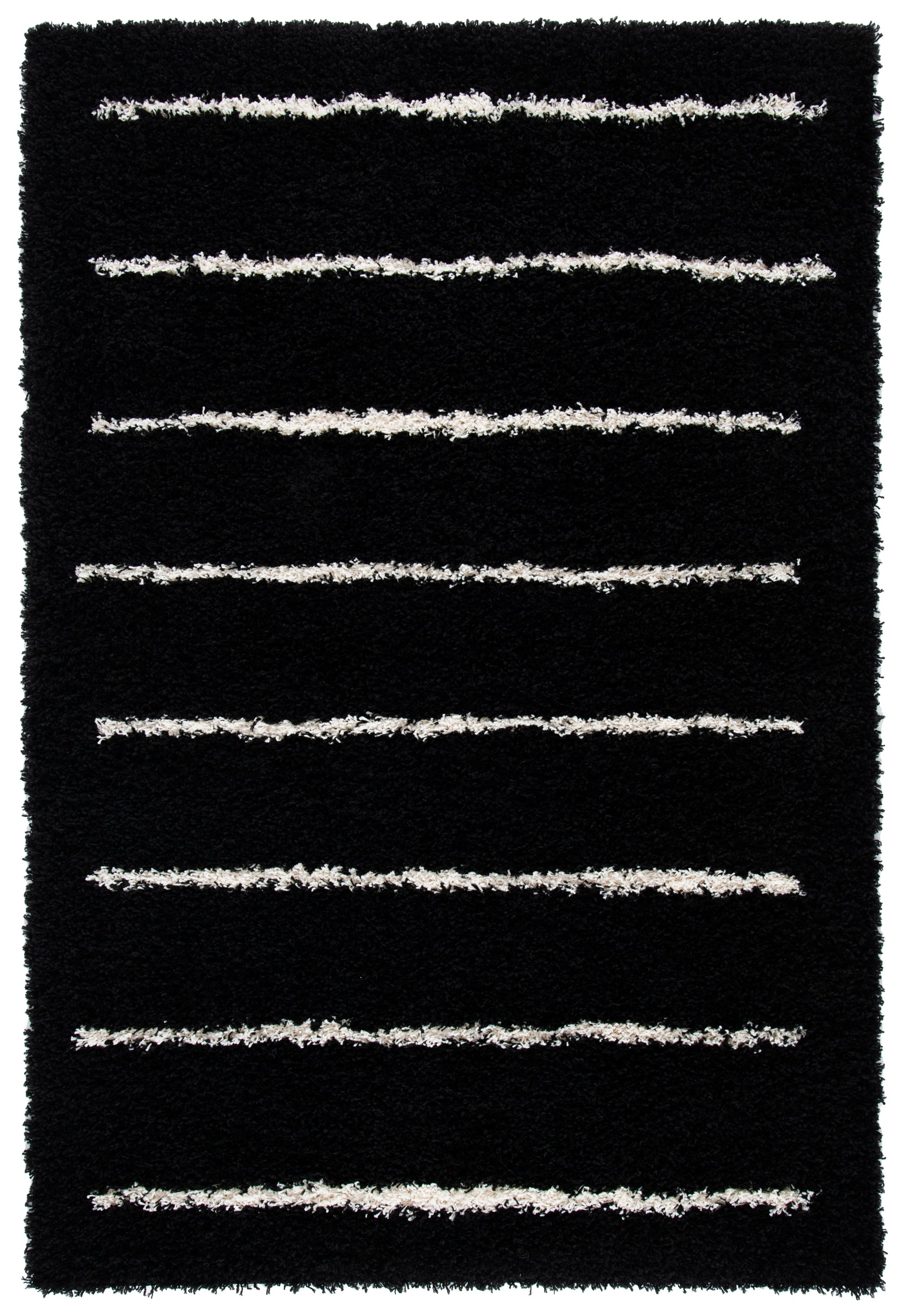 Safavieh Venus Shag Vns604Z Black/Ivory Area Rug