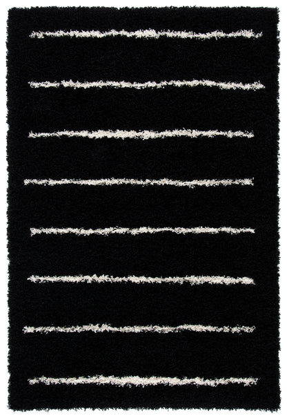 Safavieh Venus Shag Vns604Z Black/Ivory Area Rug