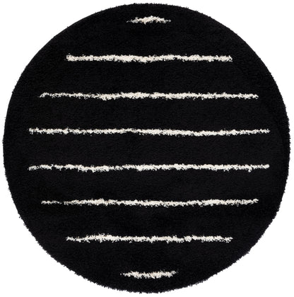 Safavieh Venus Shag Vns604Z Black/Ivory Area Rug