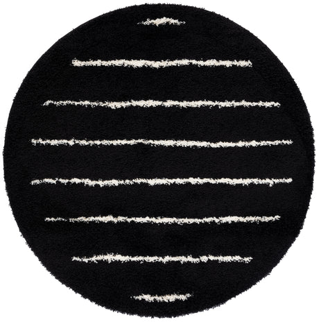 Safavieh Venus Shag Vns604Z Black/Ivory Rug.