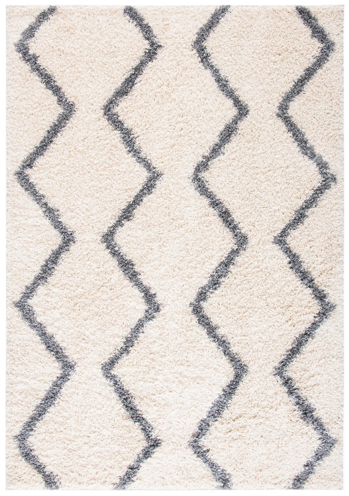 Safavieh Venus Shag Vns680A Ivory/Grey Area Rug