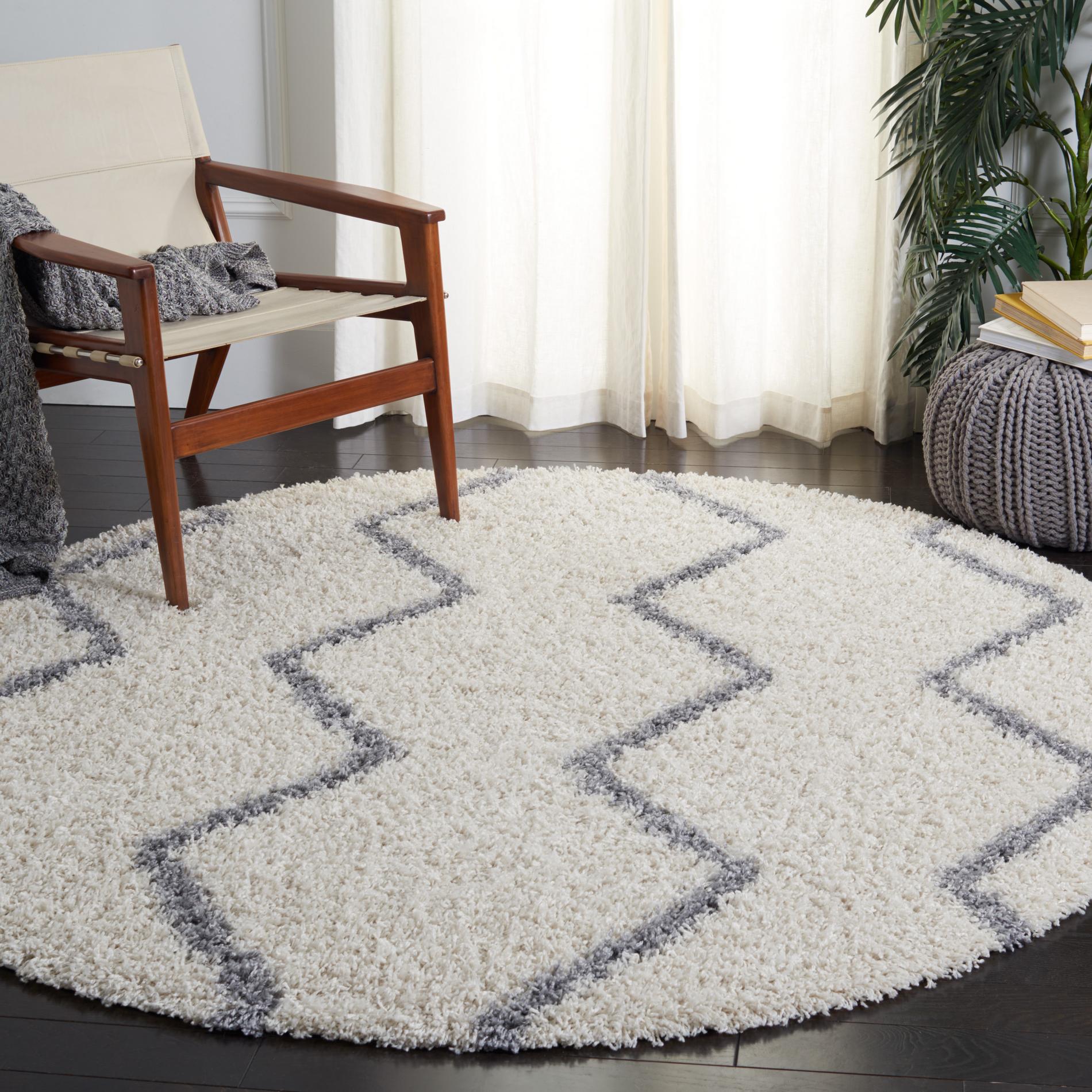 Safavieh Venus Shag Vns680A Ivory/Grey Area Rug