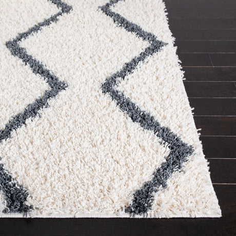 Safavieh Venus Shag Vns680B Ivory/Dark Grey Rugs.