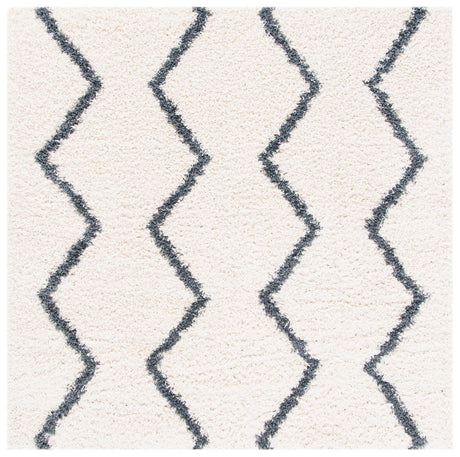 Safavieh Venus Shag Vns680B Ivory/Dark Grey Rugs.