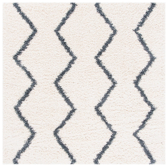 Safavieh Venus Shag Vns680B Ivory/Dark Grey Rugs.