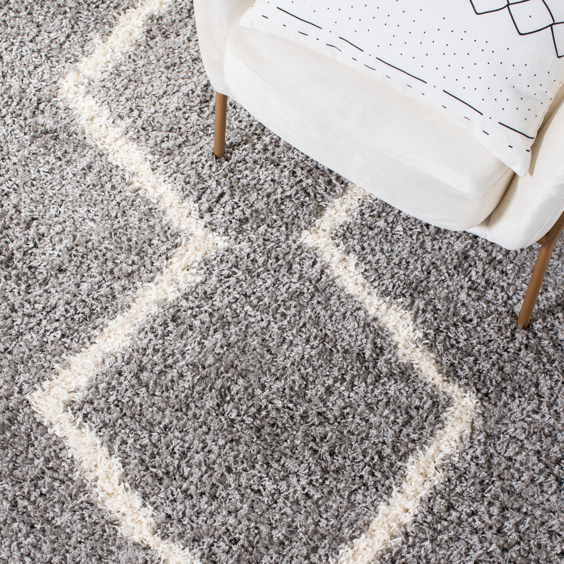 Safavieh Venus Shag Vns680J Grey/Ivory Area Rug