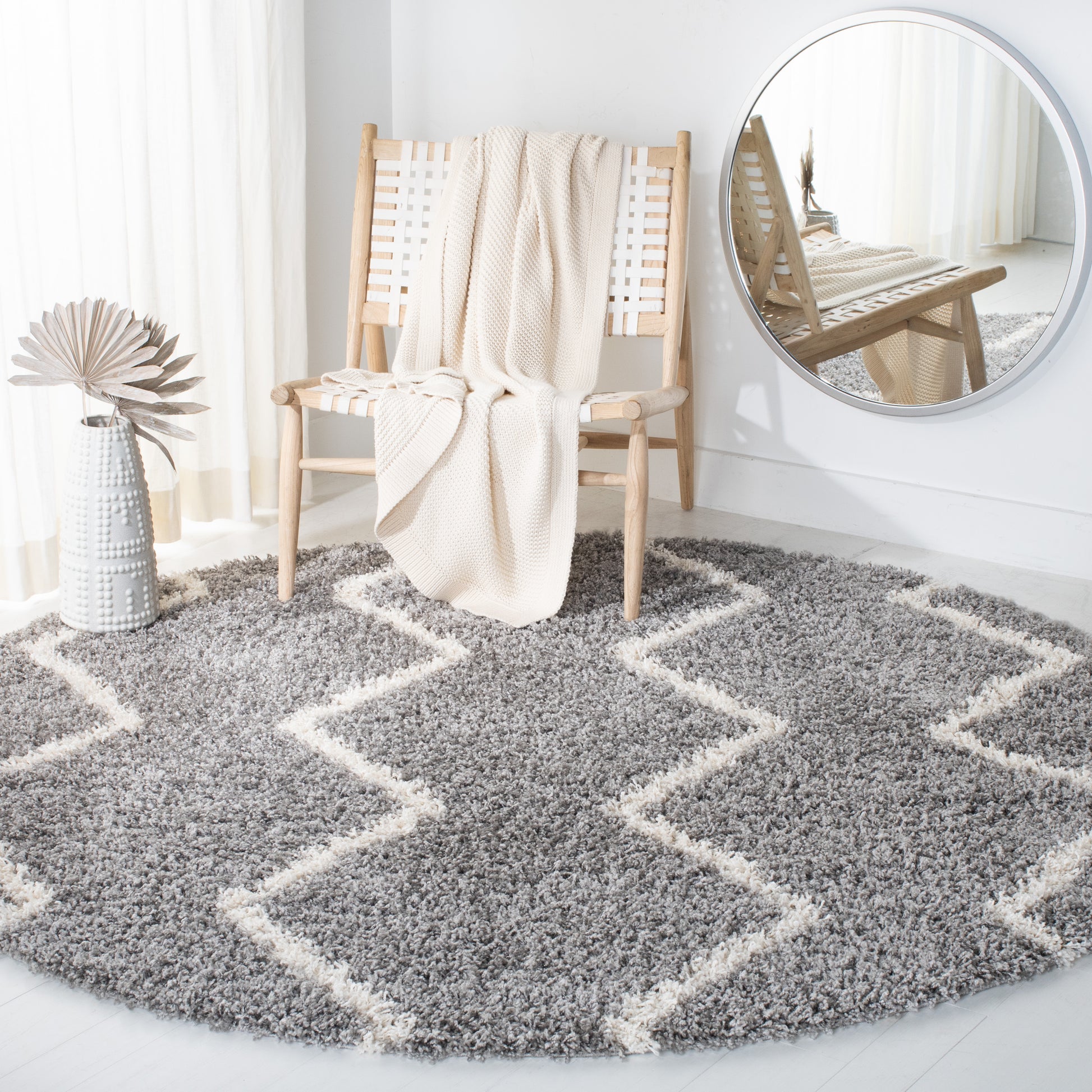 Safavieh Venus Shag Vns680J Grey/Ivory Area Rug