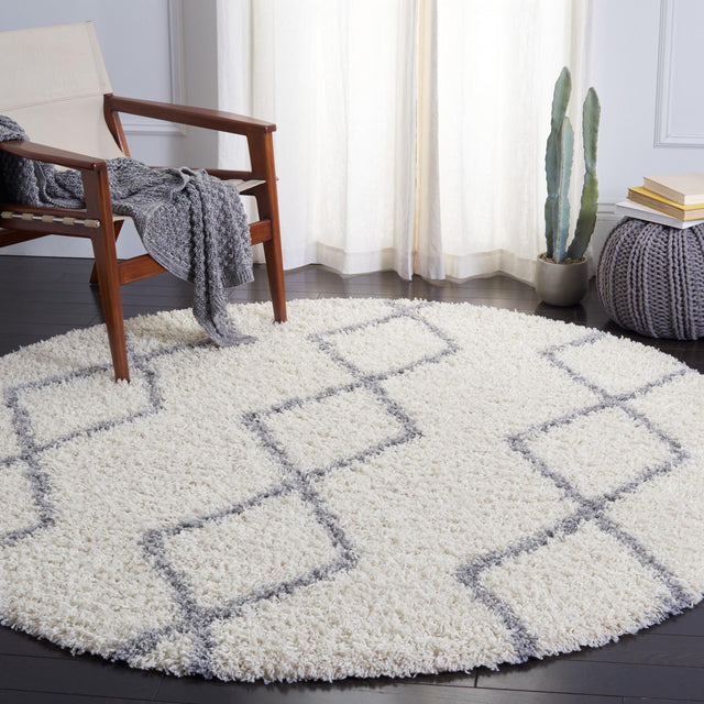 Safavieh Venus Shag Vns682A Ivory/Grey Rugs.