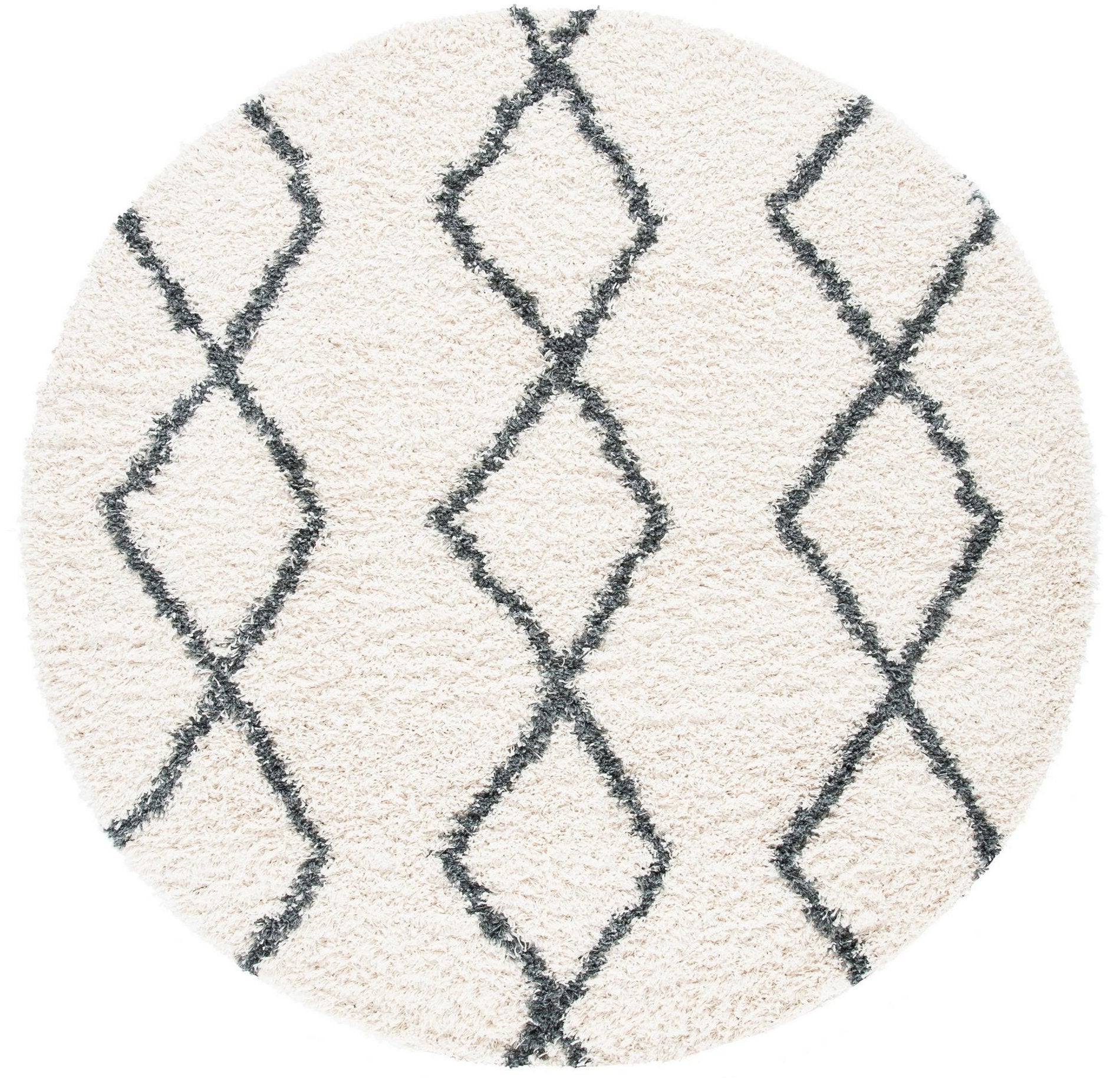 Safavieh Venus Shag Vns682B Ivory/Dark Grey Area Rug