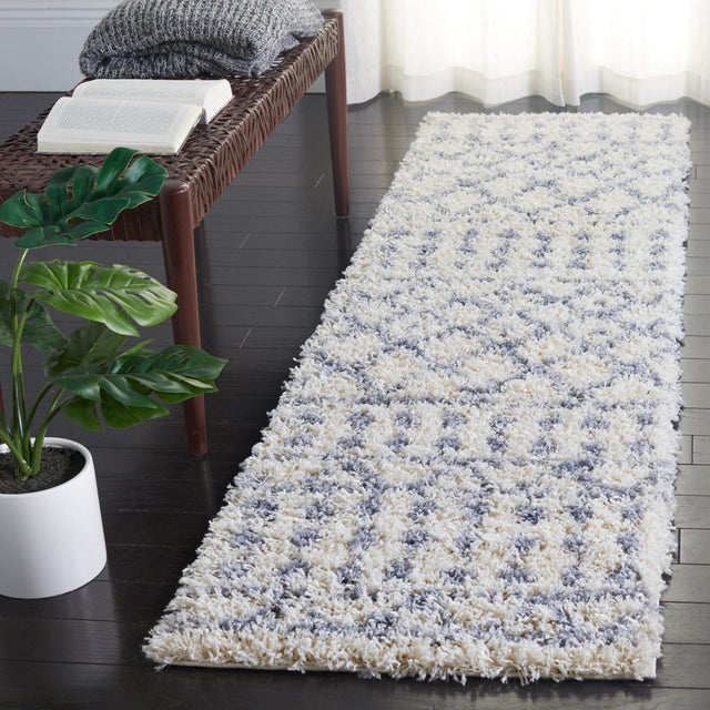 Safavieh Venus Shag Vns684A Ivory/Grey Rugs.