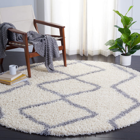 Safavieh Venus Shag Vns685A Ivory/Grey Rugs.