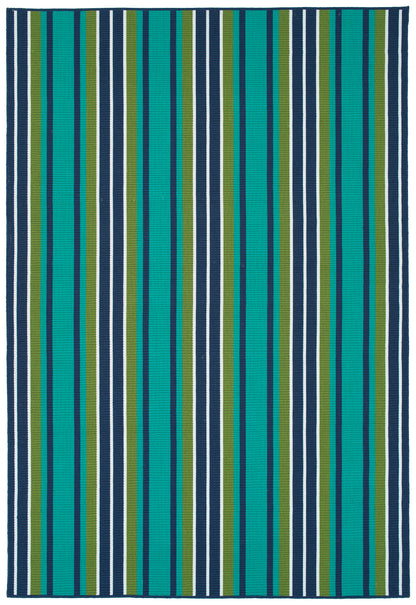 Kaleen Voavah Voa01-91 Teal, Navy, Green,White Area Rug