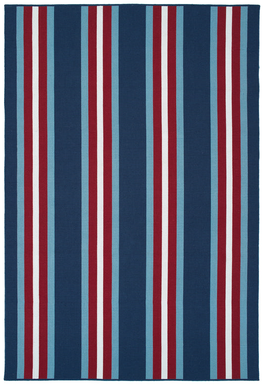 Kaleen Voavah Voa02-17 Blue, Navy, Red, White Area Rug