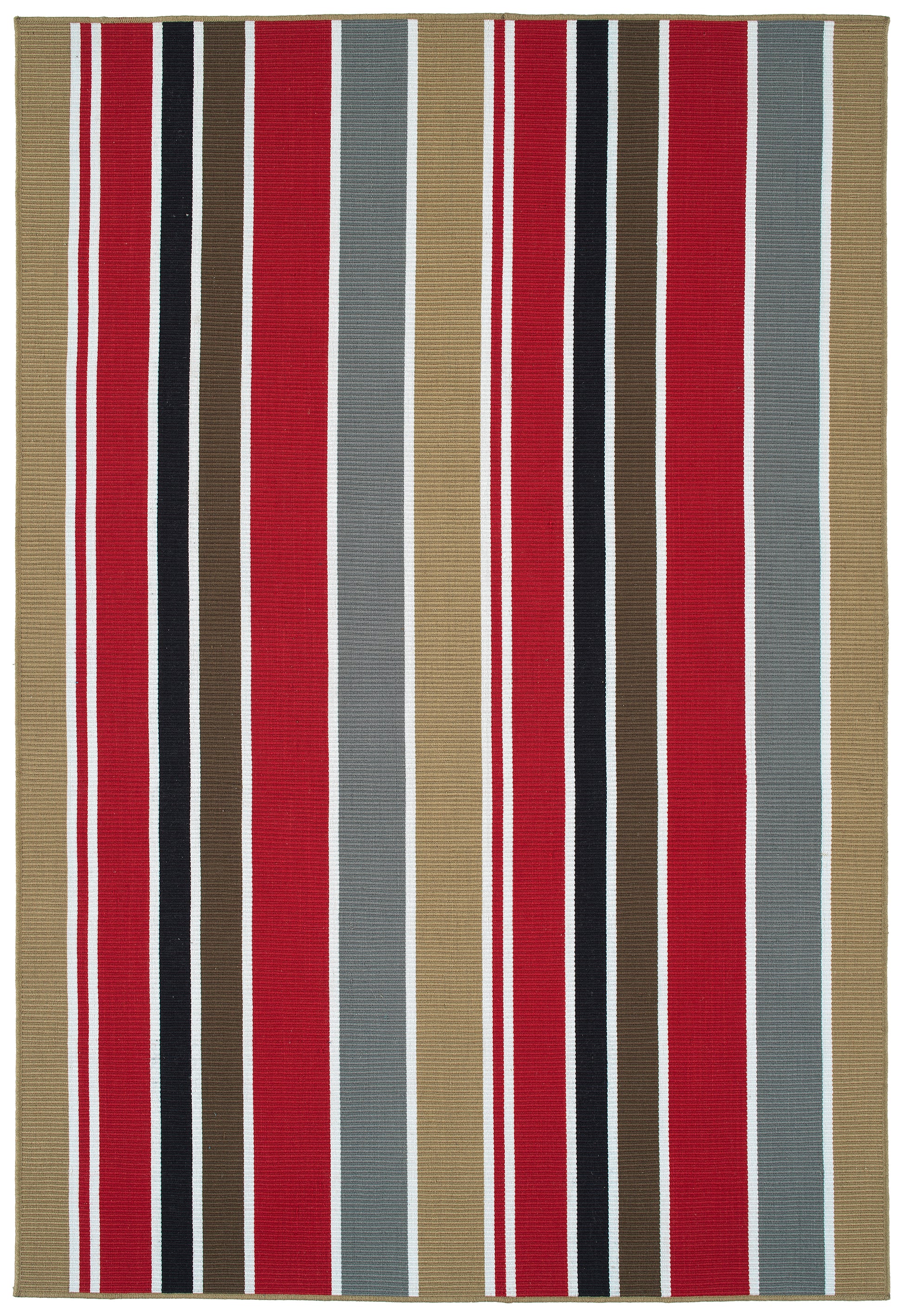 Kaleen Voavah Voa05-25 Red, Lt Brown, Gray, White Area Rug