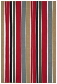 Kaleen Voavah Voa05-25 Red, Lt Brown, Gray, White Area Rug