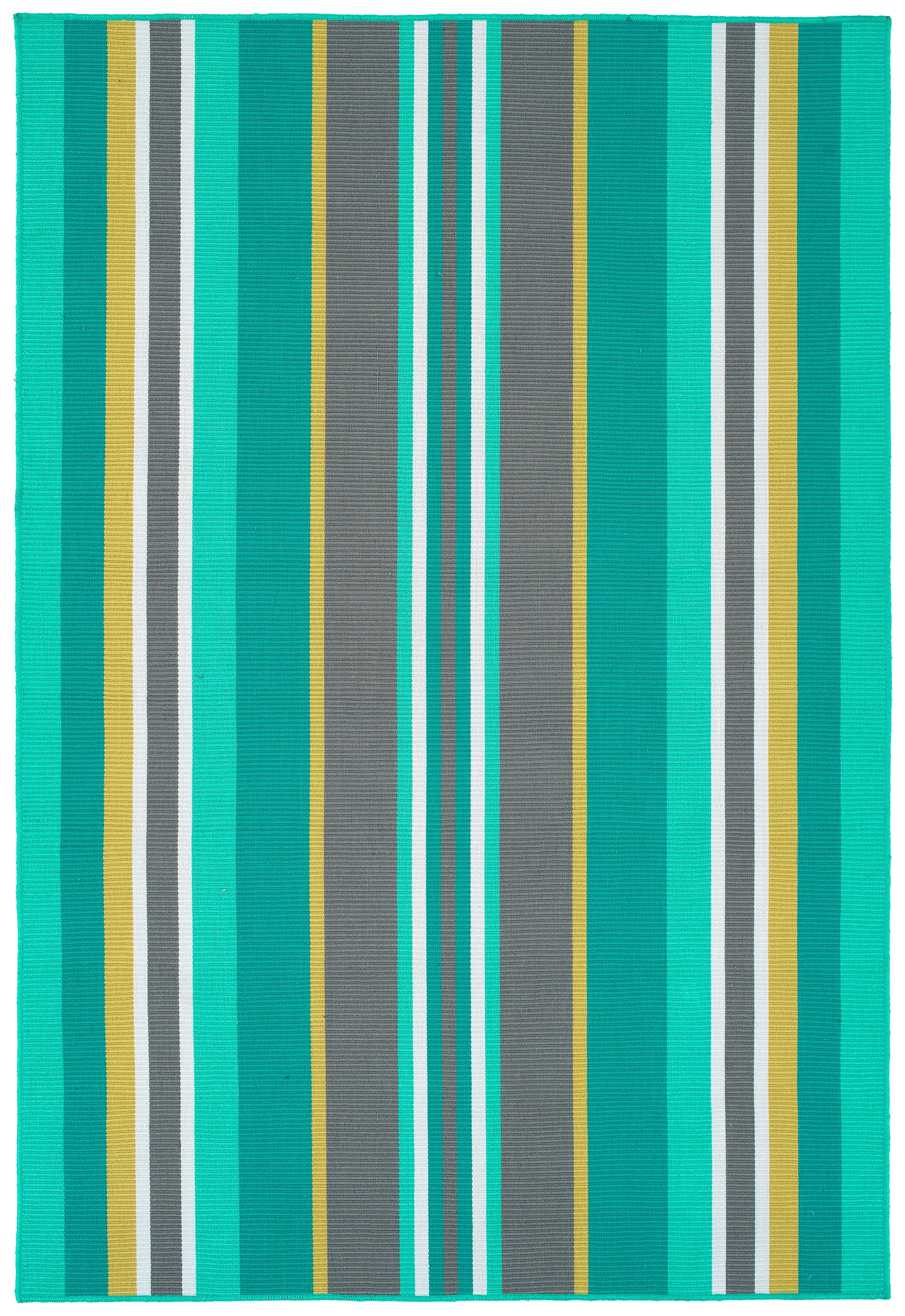 Kaleen Voavah Voa08-91 Teal, Turquoise, Gray, Yellow Area Rug