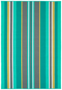 Kaleen Voavah Voa08-91 Teal, Turquoise, Gray, Yellow Area Rug