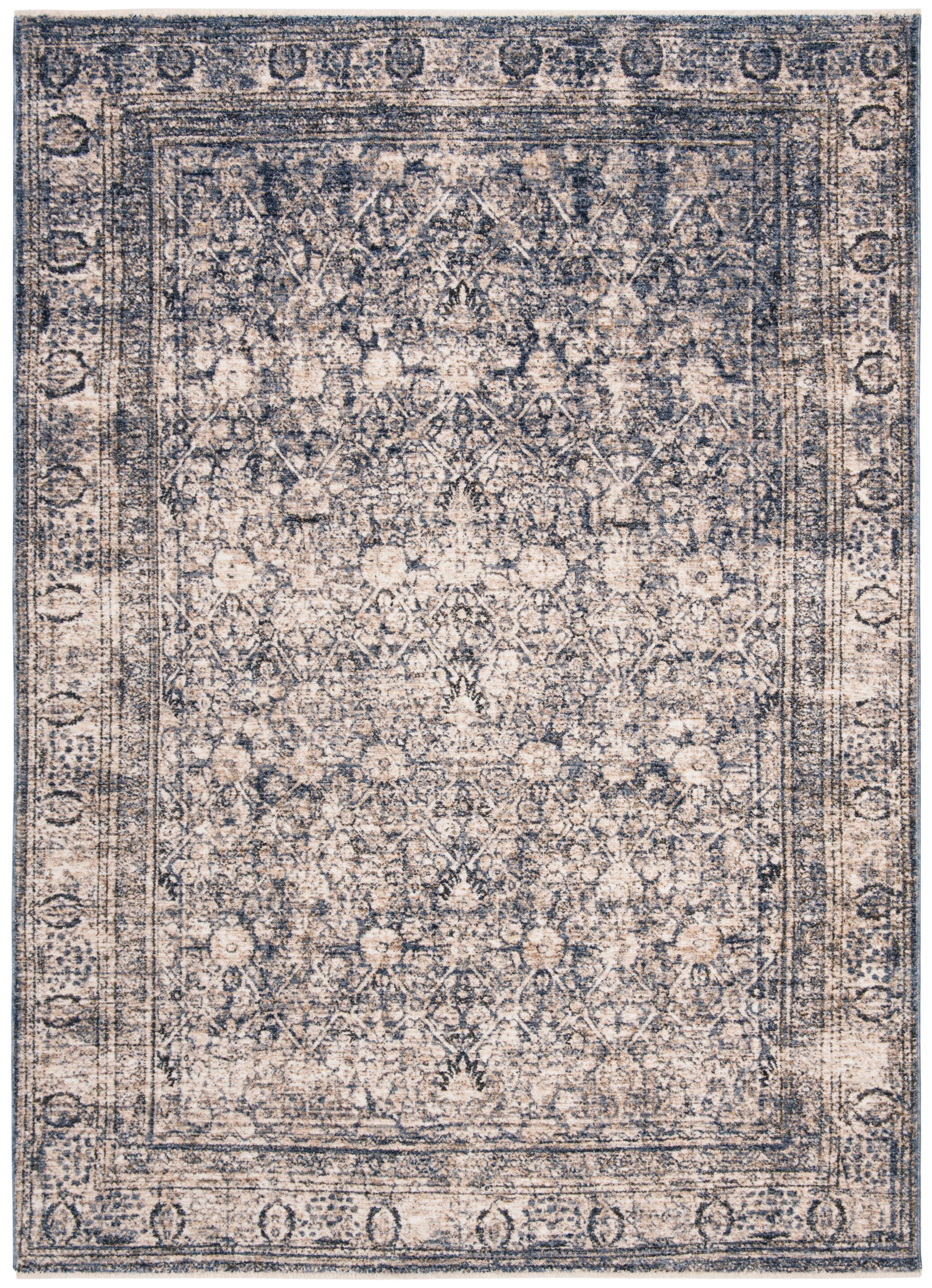 Safavieh Vintage Oushak Vos233M Navy/Ivory Area Rug