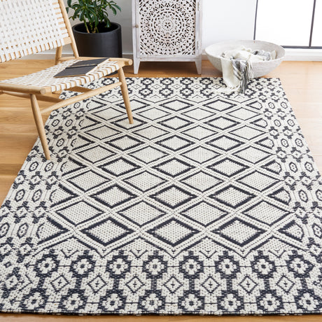 Safavieh Vermont Vrm151Z Ivory/Black Rug.