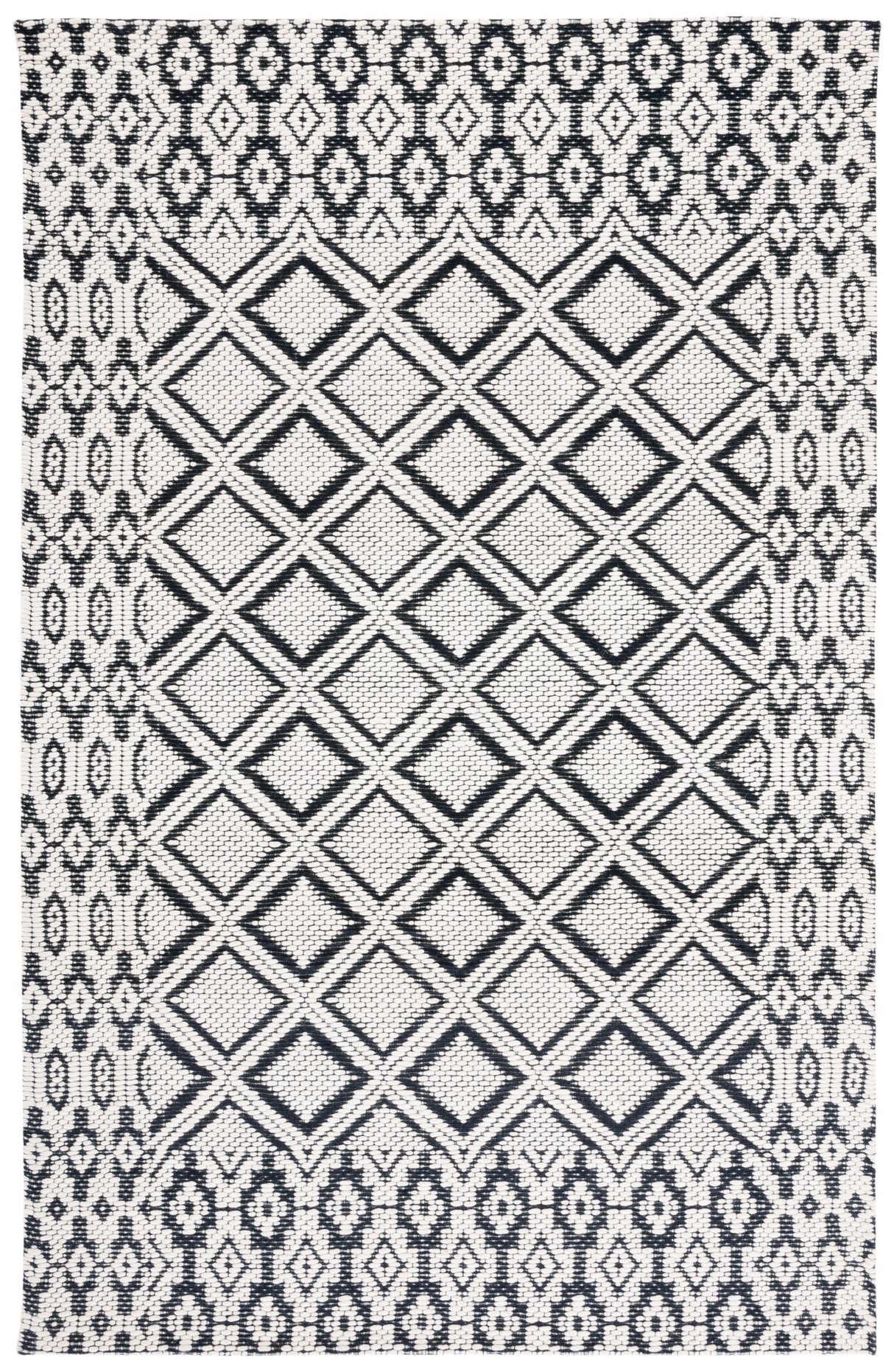Safavieh Vermont Vrm151Z Ivory/Black Rug.