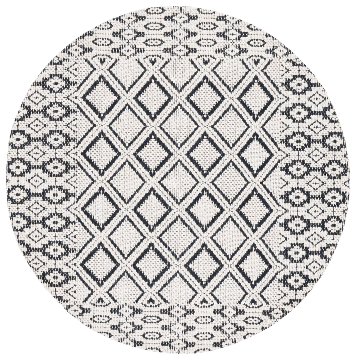 Safavieh Vermont Vrm151Z Ivory/Black Rug.