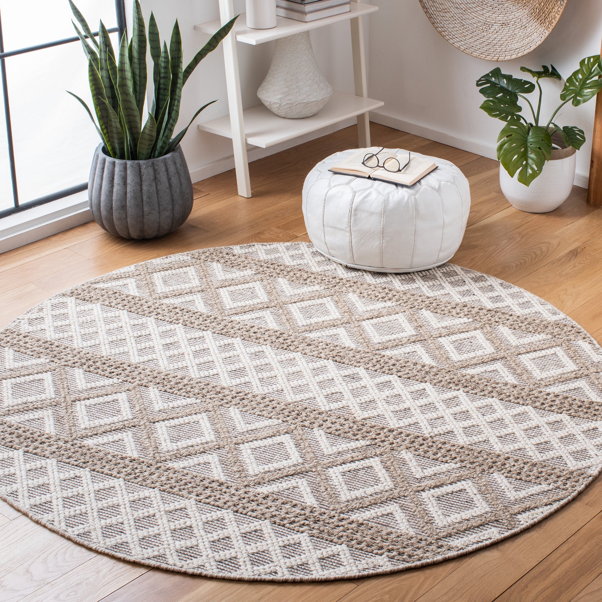 Safavieh Vermont Vrm211F Ivory/Grey Area Rug