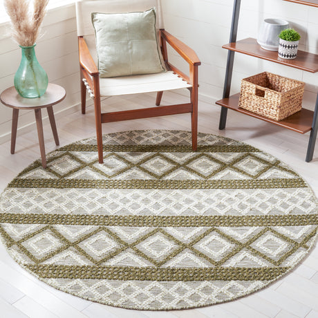 Safavieh Vermont Vrm211Y Ivory/Dark Green Rugs.