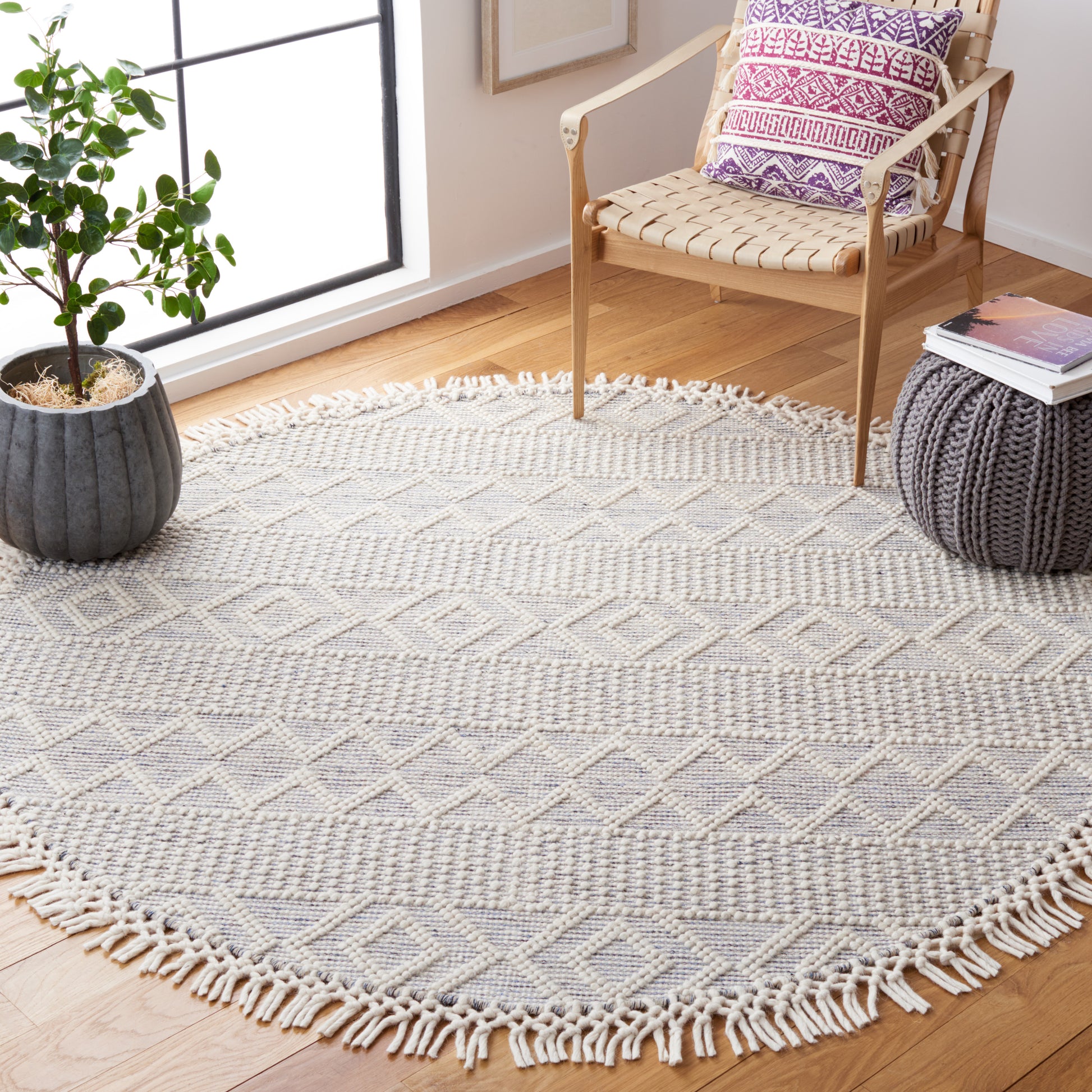 Safavieh Vermont Vrm251M Ivory/Blue Area Rug