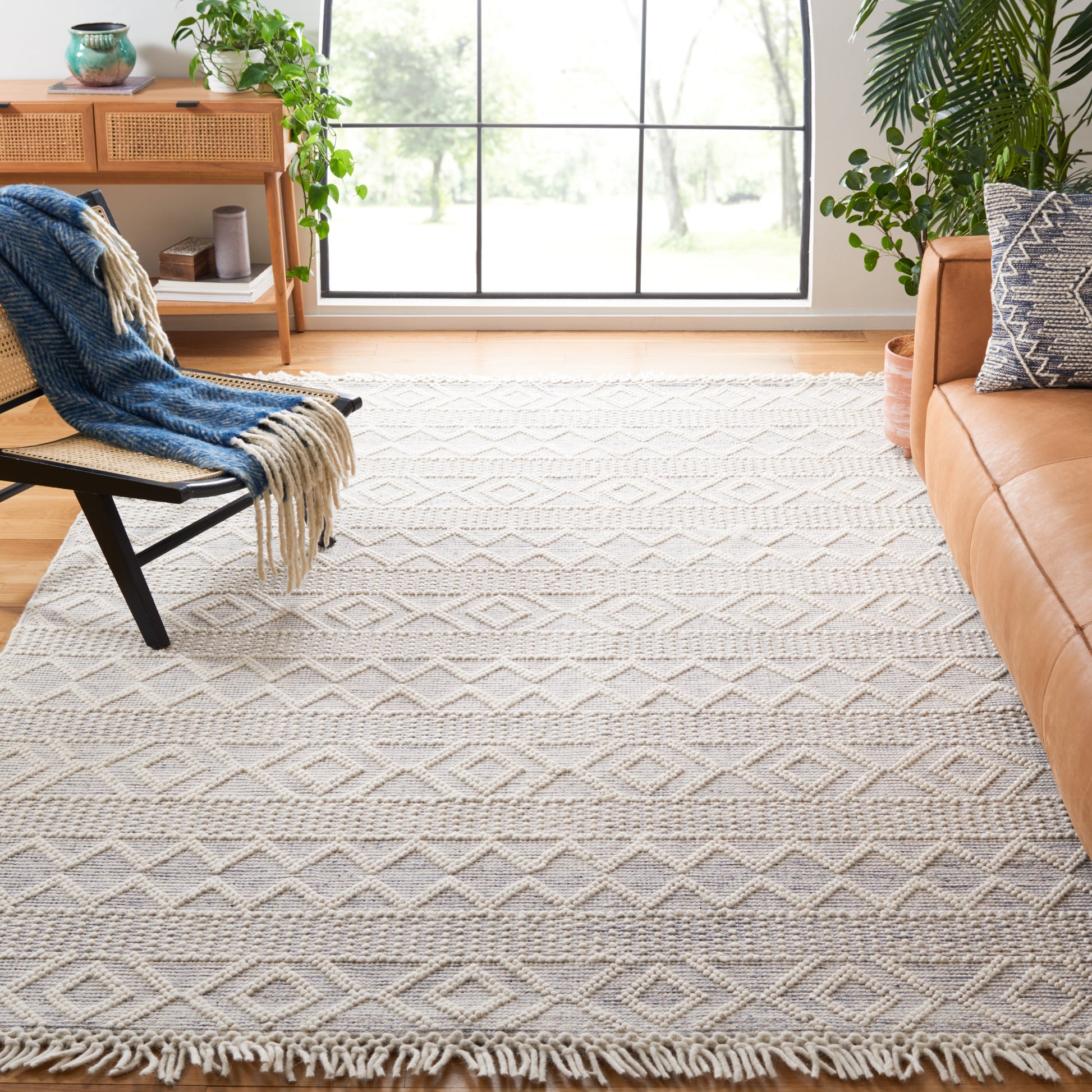 Safavieh Vermont Vrm251M Ivory/Blue Area Rug