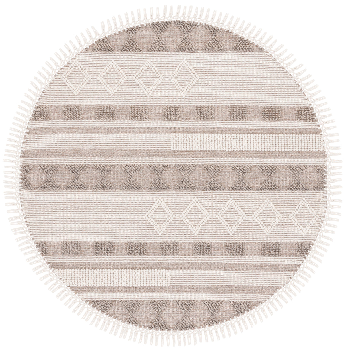 Safavieh Vermont Vrm253T Ivory/Brown Rug.