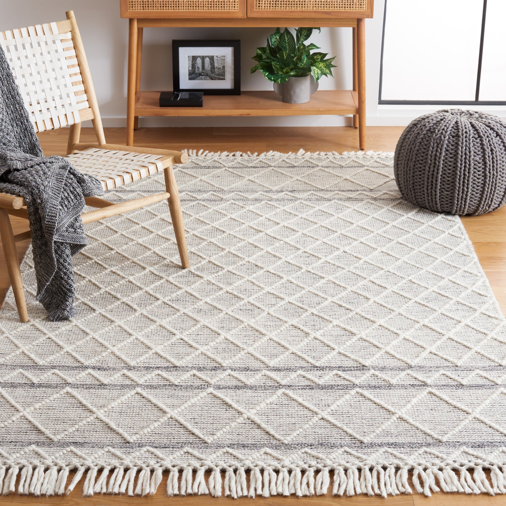 Safavieh Vermont Vrm256F Grey/Ivory Area Rug