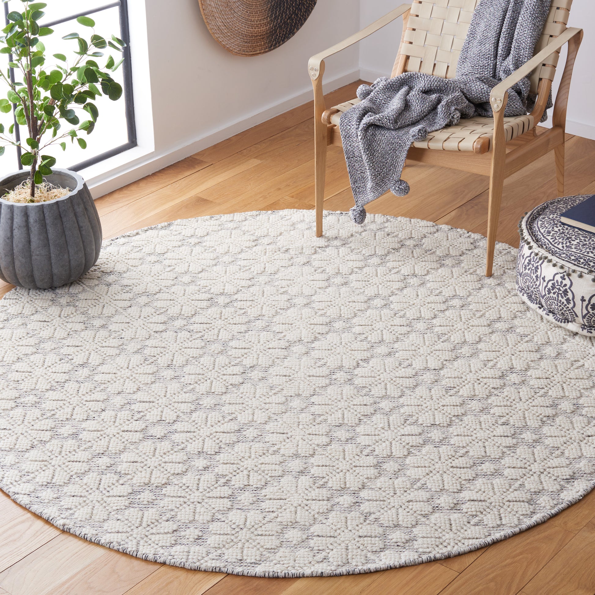 Safavieh Vermont Vrm303F Ivory/Grey Area Rug