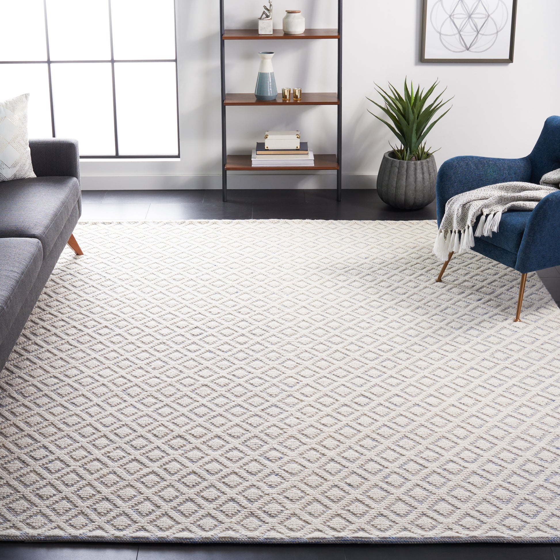 Safavieh Vermont Vrm304L Ivory/Light Blue Area Rug