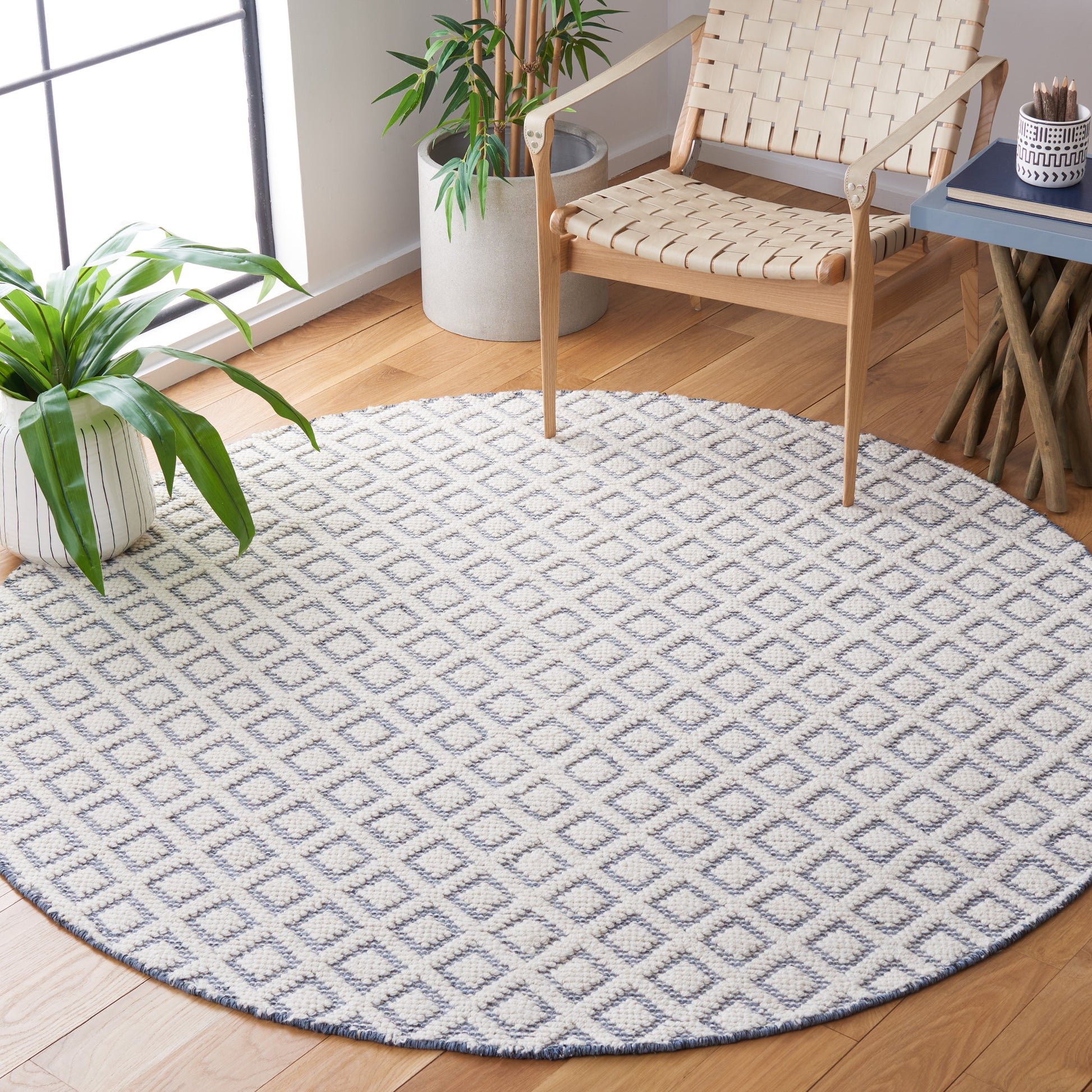 Safavieh Vermont Vrm304M Ivory/Blue Area Rug