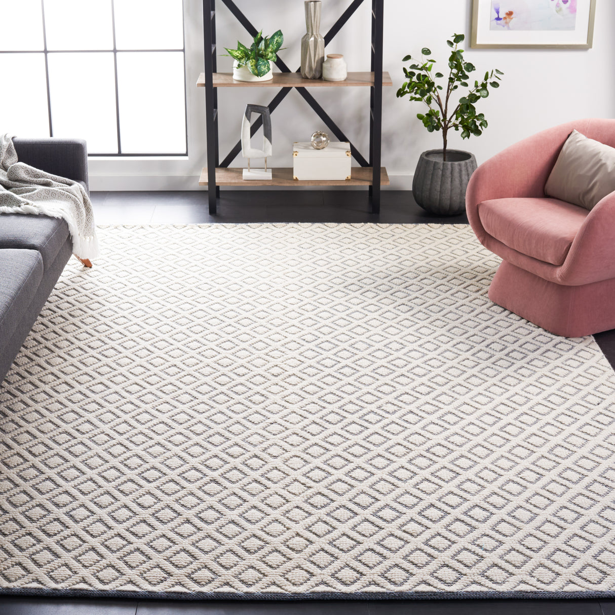 Safavieh Vermont Vrm304M Ivory/Blue Rug.