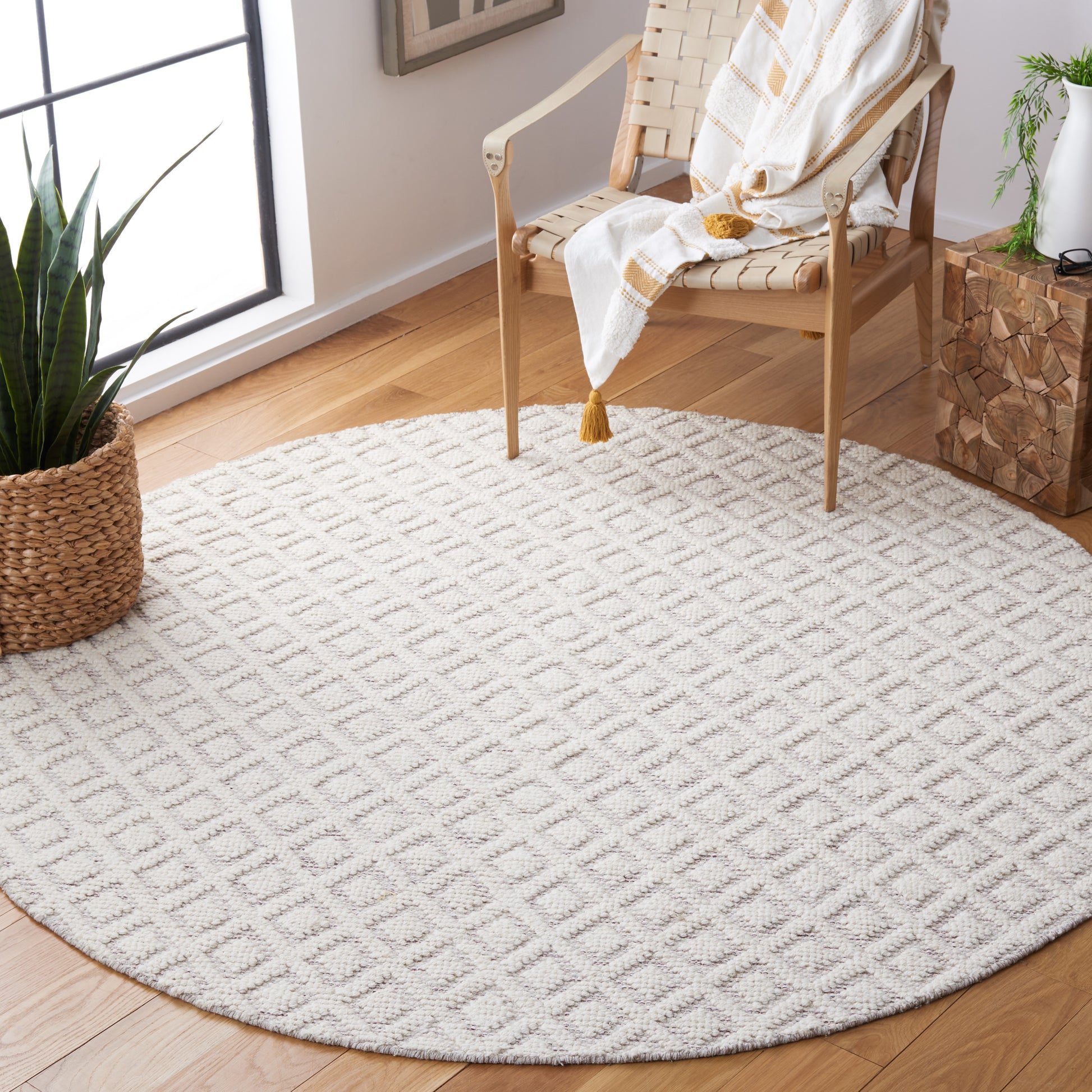 Safavieh Vermont Vrm304Q Ivory/Red Area Rug