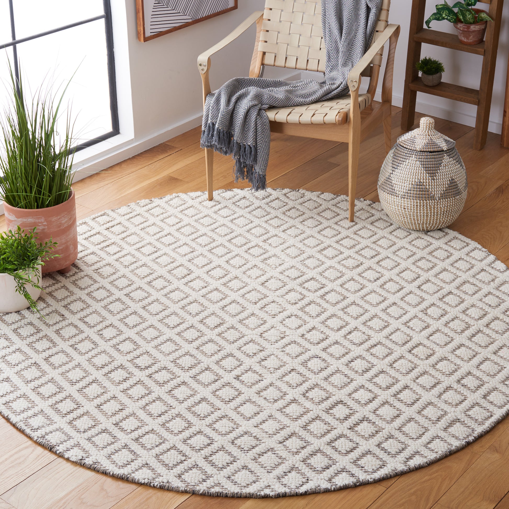 Safavieh Vermont Vrm304T Ivory/Brown Area Rug