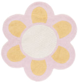 Safavieh Machine Washable Vermont Vrm475D Gold/Light Pink Rug.