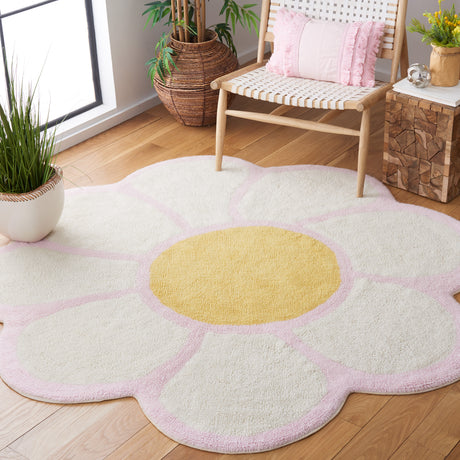 Safavieh Machine Washable Vermont Vrm476A Ivory/Light Pink Rug.