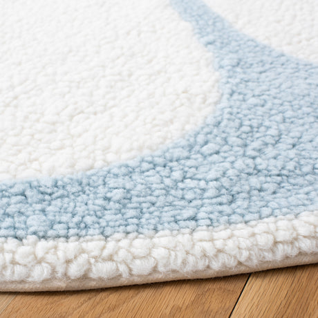 Safavieh Machine Washable Vermont Vrm478A Ivory/Light Blue Rug.