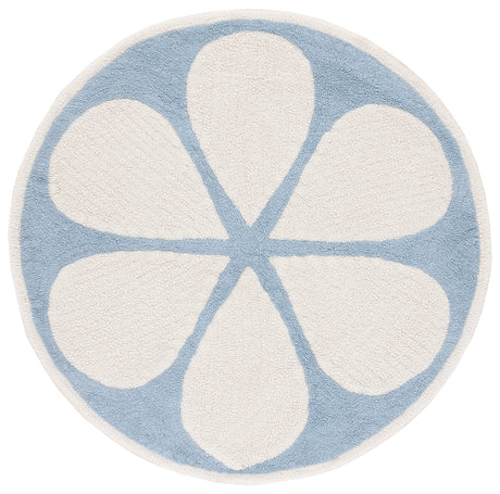 Safavieh Machine Washable Vermont Vrm478A Ivory/Light Blue Rug.