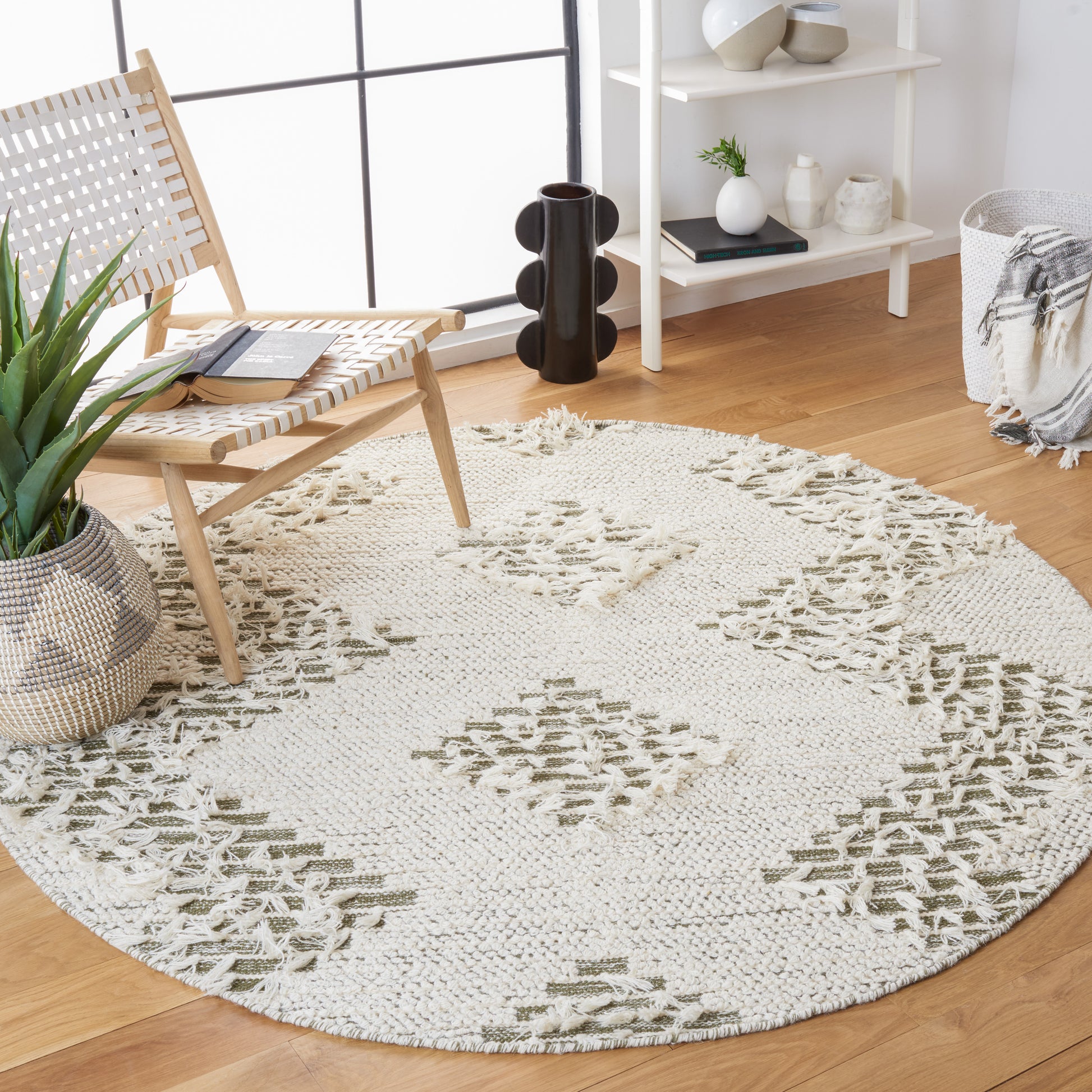 Safavieh Vermont Vrm501A Ivory/Green Area Rug