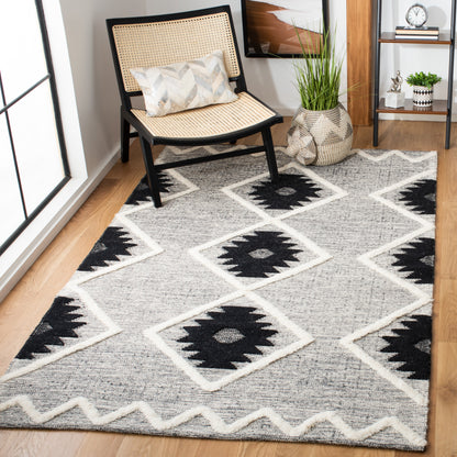 Safavieh Vermont Vrm602H Black/Ivory Area Rug