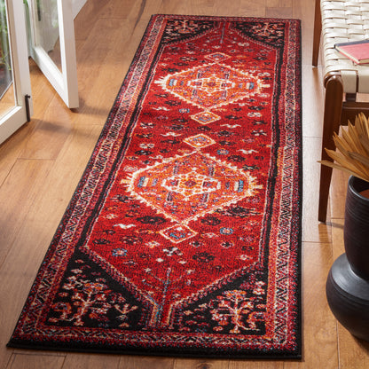 Safavieh Vintage Hamadan Vth201Q Red/Black Area Rug