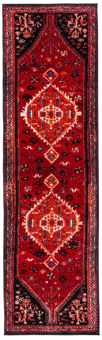 Safavieh Vintage Hamadan Vth201Q Red/Black Area Rug