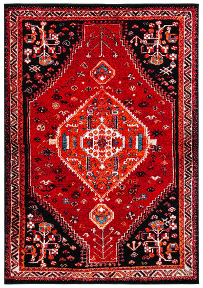 Safavieh Vintage Hamadan Vth201Q Red/Black Area Rug